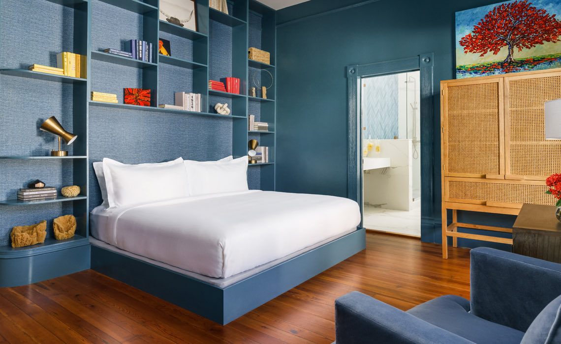 The Blue Room interior